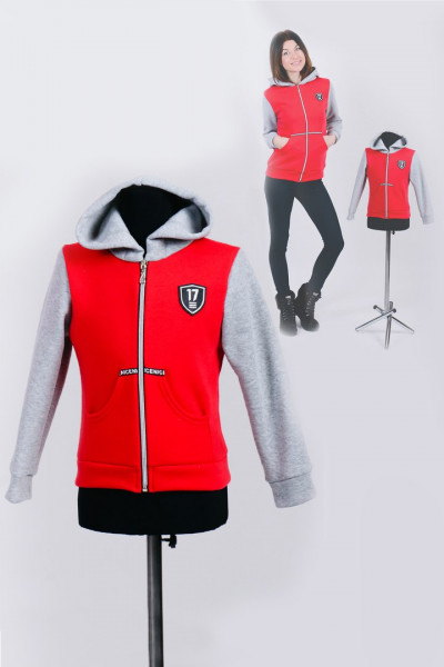 Купить Детская толстовка Family look ДМ 62 (красный) на Неженке